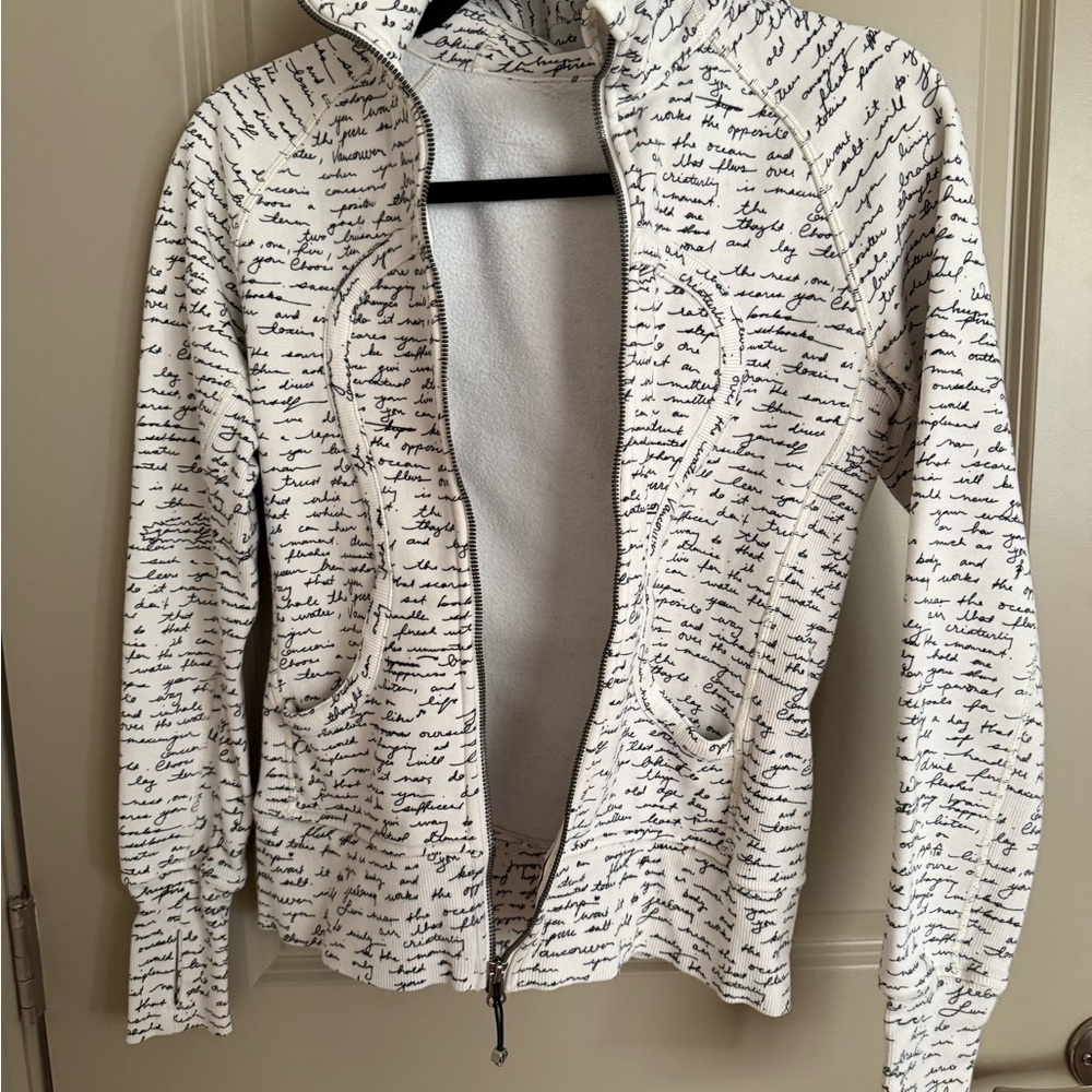 lululemon athletica Script Print Zip Hoodie